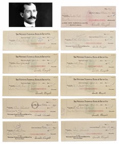 Orville Wright Superb Collection of 11 Signed Checks
