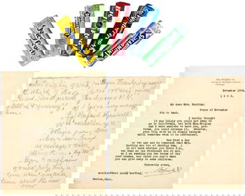 Gum Magnate W. Wrigley Gifts Florence Harding Four Boxes of Chewing Gum! What a Fun Grouping!