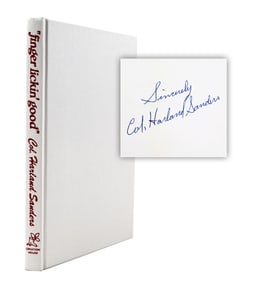 Colonel Sanders Signed 1st Edition "Finger Lickin' Good"