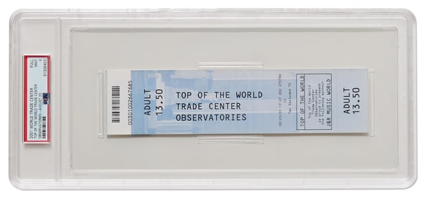 PSA MINT 9 Ticket to the Top of the World Trade Center