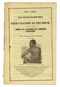 Graphic Slavery Title with Important Content: "Journal of a Residence on a Georgian Plantation"
