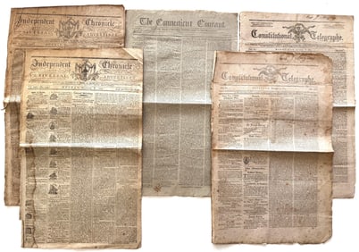 Newspapers from 1790s Discuss Whiskey Rebellion, Election of 1796, and End of Quasi-War with France