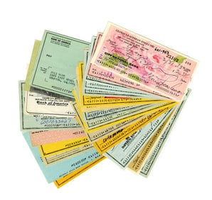 Collection of 26 Checks Signed by Actors: Dern, Kerns, Lansbury and More!