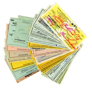 Collection of 28 Checks Signed by Actors: Fonda, Griffith, Heston and More!