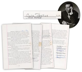 Cole Porter Signed "Anything Goes" Contract For Scandinavian Musical Theatre!