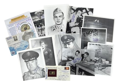 Hiroshima/Nagasaki Bombing Group - 13 Great Signed Pieces
