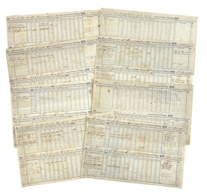 Confederate Uniform Receipts for Consolidated Crescent Regt.