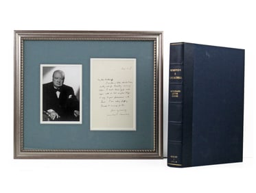 Winston Churchill ALS Hoping His Letter Will "be given prominence in the Times"