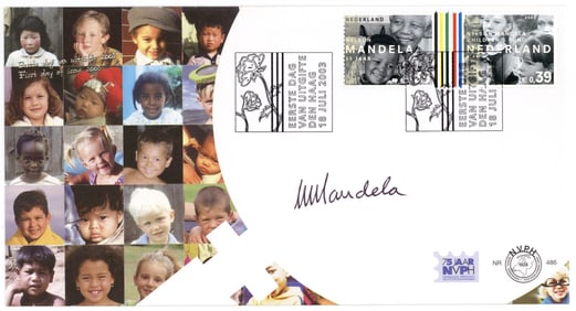 Nelson Mandela Signed Cover Honoring 85th Birthday & His Children's Fund