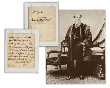 Charles Dickens 2x Signed Letter Addressed to Leading Homeopathic Doctor