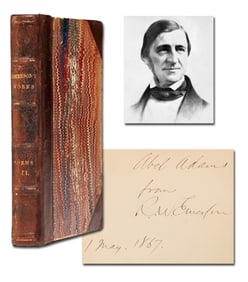 R.W. Emerson Signed 1st Ed. Presentation Copy of "May-Day and Other Pieces"
