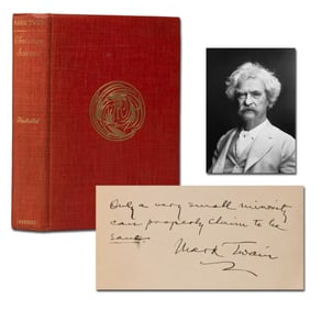 Mark Twain "Christian Science" Signed & Inscribed, "Only a very small minority can properly claim to