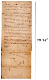 Frontiersman Simon Kenton Plat Map Deals with Competing Claims to Kentucky Land