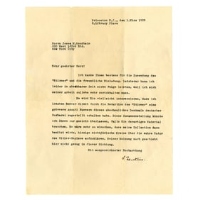 Einstein 1935 TLS, Hopes to Warn Non-Jews of "The true nature of the Hitler regime"