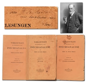 Sigmund Freud Inscribes His Introductory Lectures to Colleague & Friend Rudolf Reitler