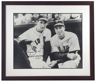 DiMaggio and Williams Signed Oversize Photo, PSA/DNA