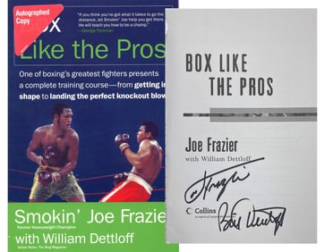 Joe Frazier Signed Book "Box Like the Pros"