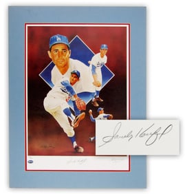 Sandy Koufax Signed Ltd. Ed. Print, PSA Authenticated
