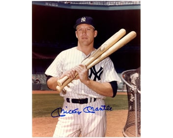 Gorgeous Mickey Mantle Signed Photo!