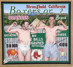 Ben Sakoguchi Orange Crate Series: The Unauthorized History of Baseball "Boxers or...?" 2005