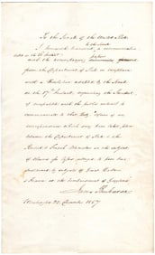 President James Buchanan Sends the Senate Correspondence About the “bombardment of