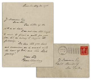 Grover Cleveland ALS: "'Be sure that your heart and conscience are in accord with the laws of God;
