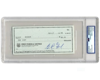 Gerald Ford Signed Check. Once in a Lifetime Opportunity For Check Collectors!