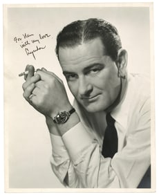Lyndon B. Johnson Signed Photo, A Fine & Early Image