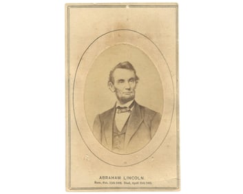 Abraham Lincoln $5 Brady Image CDV