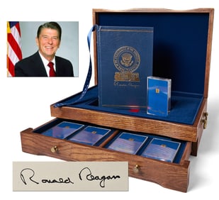 Ronald Reagan Signed "An American Life", Special Edition in Custom Presentation Chest