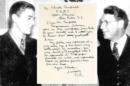 As President-Elect, Reagan Writes: "...I've known very little about my ancestry..."