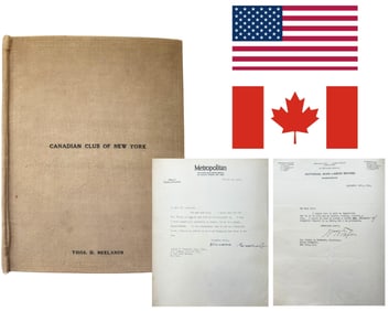 T. Roosevelt, Taft & 190+ Notables Sign "Canadian Club Of New York" Autograph Album! T.R. Praises