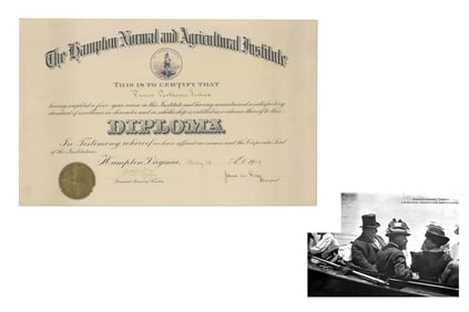 Wiliam H. Taft Signed Diploma, 1919 - Handsome Piece