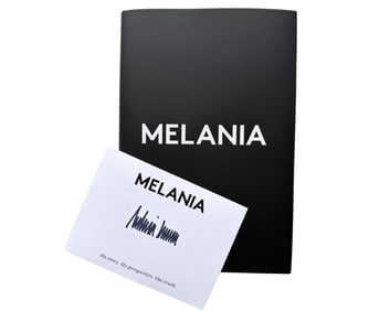Melania Trump Boldly Signed Book "Melania"