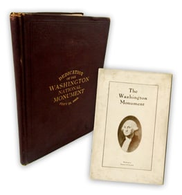 Pair of Washington Monument Publications For 1885 Dedication & Society of American Engineers