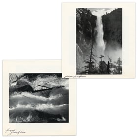 Pair of Ansel Adams "Portfolio III: Yosemite Valley" Prints, 2x Signed!