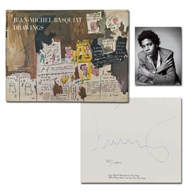 Jean-Michel Basquiat Signed & Numbered 1st Edition of "Drawings" With Provenance