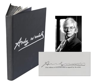 Andy Warhol Signed Limited Edition of "Exposures"