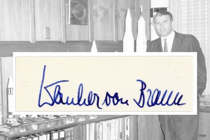 Wernher von Braun Signature - Gorgeous Example! With Zarelli LOA