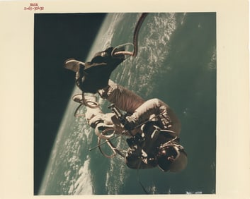 Ed White Gemini-Titan Space Walk NASA Red Number Photograph