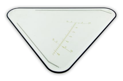 Apollo Lunar Module Triangular Bulkhead Window w/ Engraved Landing Point Designator