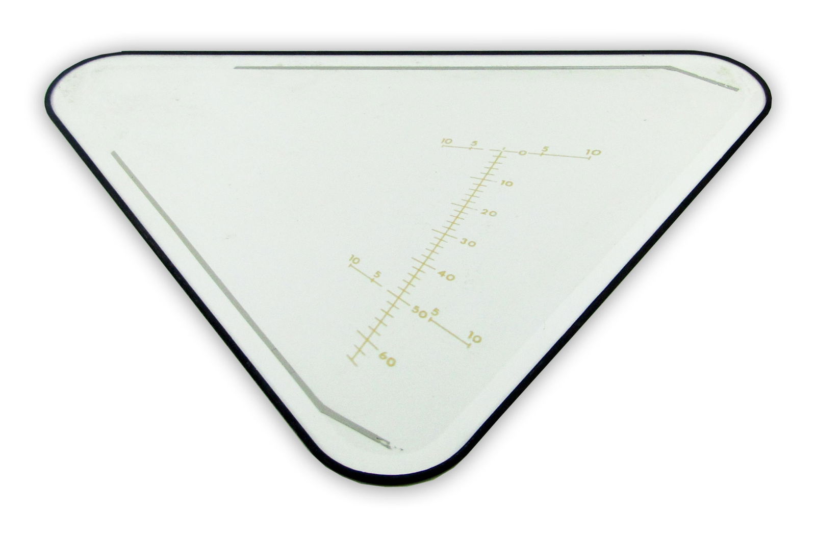 Apollo Lunar Module Triangular Bulkhead Window w/ Engraved Landing Point Designator (1 of 7)