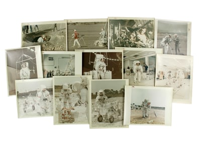 Thirteen NASA Apollo 12-15 Training & Simulation Photos