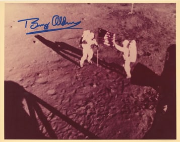 Buzz Aldrin Signed Apollo 11 Original Press Photograph