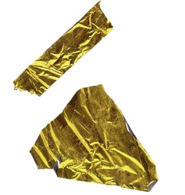 Apollo 13 Flown Kapton Mylar Foil, Two Large Pieces That Protected Apollo 13 Command Module