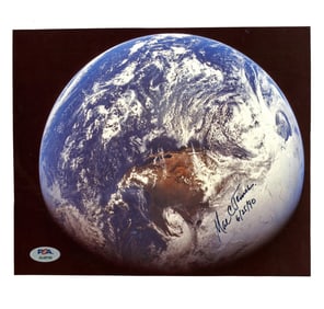 Mae Jemison Signed Earth Photo, First Black Woman in Space!