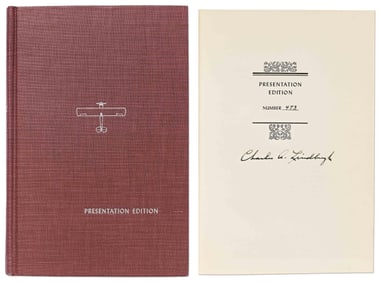 Charles Lindbergh Signed Special Edition of "The Spirit of St. Louis"