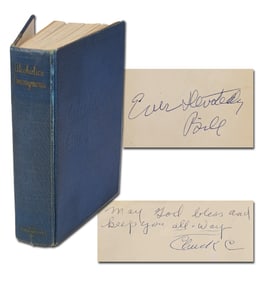 Bill Wilson Signed "Alcoholics Anonymous," Extremely Rare Big Book Additionally Signed By Chuck