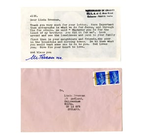 Mother Teresa Letter Urges "Do to them what you would want some one to do to you…"