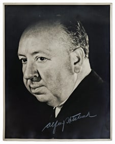 Alfred Hitchcock Large Signed Gelatin Silver Photo